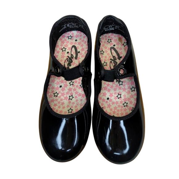 Capezio Jr. Tyette Tap Shoe - Child N625C Shiny Black Patent Size 9M Toddler - Picture 1 of 10
